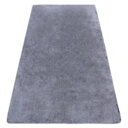 Tappeto da lavaggio moderno LAPIN shaggy antisdrucciolevole nero / avorio