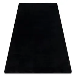 Tappeto POSH Shaggy nero peluche, antiscivolo, lavabile