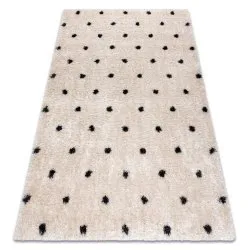 Tappeto FLUFFY 2370 shaggy punti - crema / antracite