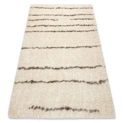 Tappeto FLUFFY 2371 shaggy strisce - crema / beige