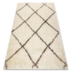 Tappeto FLUFFY 2373 shaggy traliccio - crema / beige