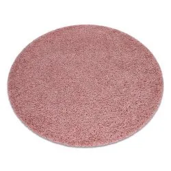 Tappeto SOFFI cerchio shaggy 5cm rosa