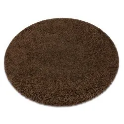 Tappeto SOFFI cerchio shaggy 5cm maro
