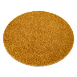 Tappeto SOFFI cerchio shaggy 5cm oro