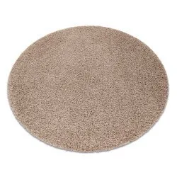 Tappeto SOFFI cerchio shaggy 5cm beige