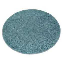 Tappeto SOFFI cerchio shaggy 5cm blu
