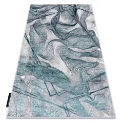 Tappeto DE LUXE moderno 621 rete da pesca - Structural grigio / verde