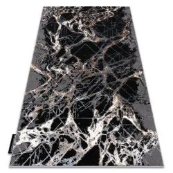 Tappeto DE LUXE moderno 622 Astrazione - Structural grigio / oro