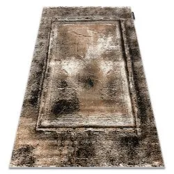 Tappeto DE LUXE moderno 634 Telaio vintage - Structural grigio / oro