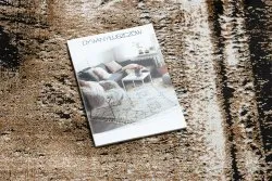 Tappeto DE LUXE moderno 634 Telaio vintage - Structural grigio / oro