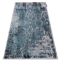 Tappeto DE LUXE moderno 2081 Ornamento vintage - Structural blu / grigio