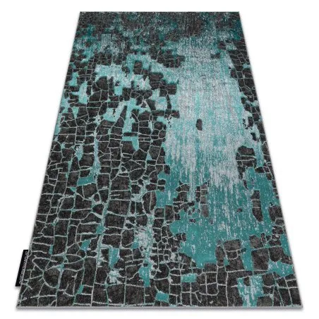 Tappeto DE LUXE moderno 2079 vintage - Structural verde / antracite