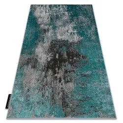 Tappeto DE LUXE moderno 570 vintage - Structural verde / antracite