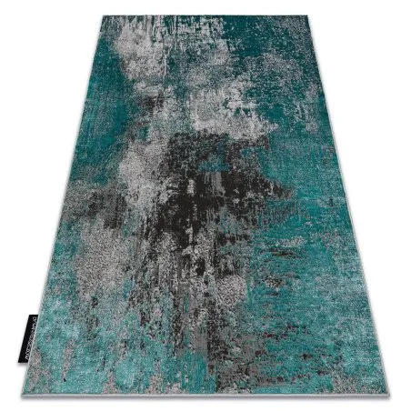 Tappeto DE LUXE moderno 570 vintage - Structural verde / antracite