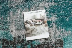 Tappeto DE LUXE moderno 570 vintage - Structural verde / antracite