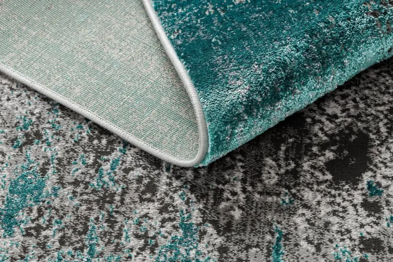 Tappeto DE LUXE moderno 570 vintage - Structural verde / antracite