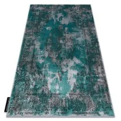 Tappeto DE LUXE moderno 6754 Astrazione - Structural verde / grigio