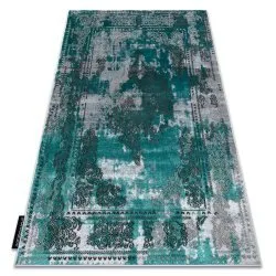 Tappeto DE LUXE moderno 6827 Astrazione, vintage - Structural verde / grigio
