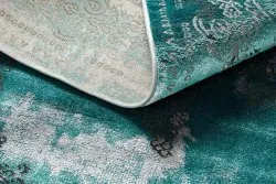 Tappeto DE LUXE moderno 6827 Astrazione, vintage - Structural verde / grigio