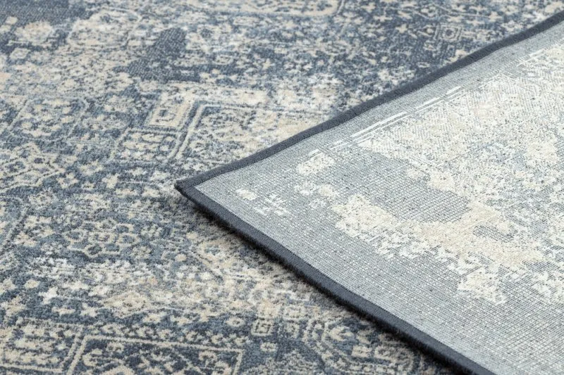 Tappeto NAIN Rosone vintage 7591/50911 blu scuro / beige