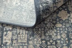 Tappeto NAIN Rosone vintage 7591/50911 blu scuro / beige
