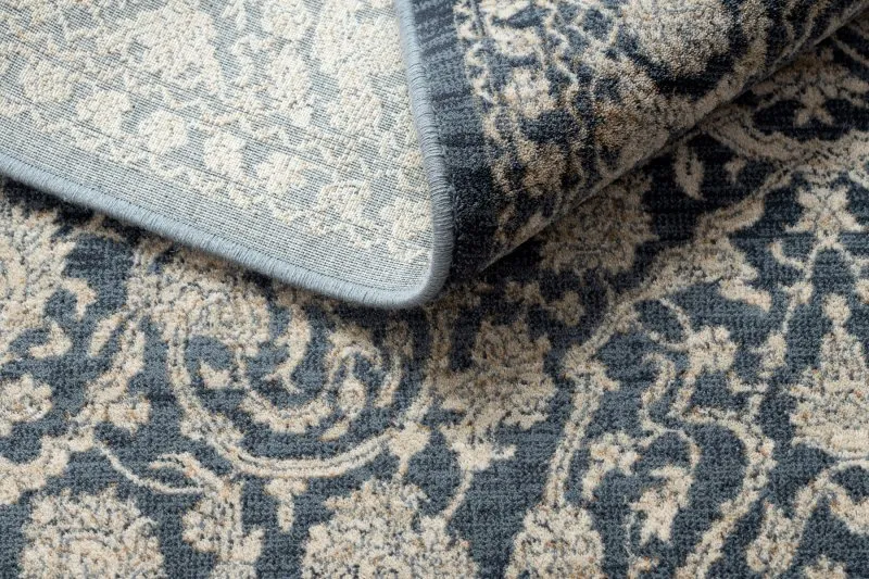 Tappeto NAIN Ornamento vintage 7557/51944 beige / blu scuro