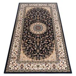Tappeto NAIN Rosone, telaio 7177/51011 beige / nero