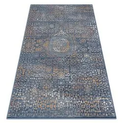 Tappeto NAIN Ornamento 7708/51911 blu scuro / arancia