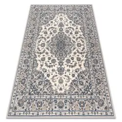 Tappeto NAIN Telaio ornamento 7335/51935 beige / blu scuro