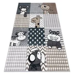 Tappeto FUN Pets per bambini, animali grigio