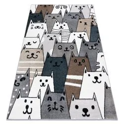 Tappeto FUN Gatti per bambini, animali colorato multi