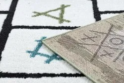 Dywan FUN Hop dla dzieci, Klasy, zwierzęta zielony