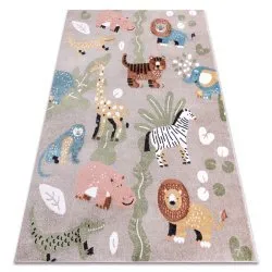 Tappeto FUN Africa per bambini, animali beige