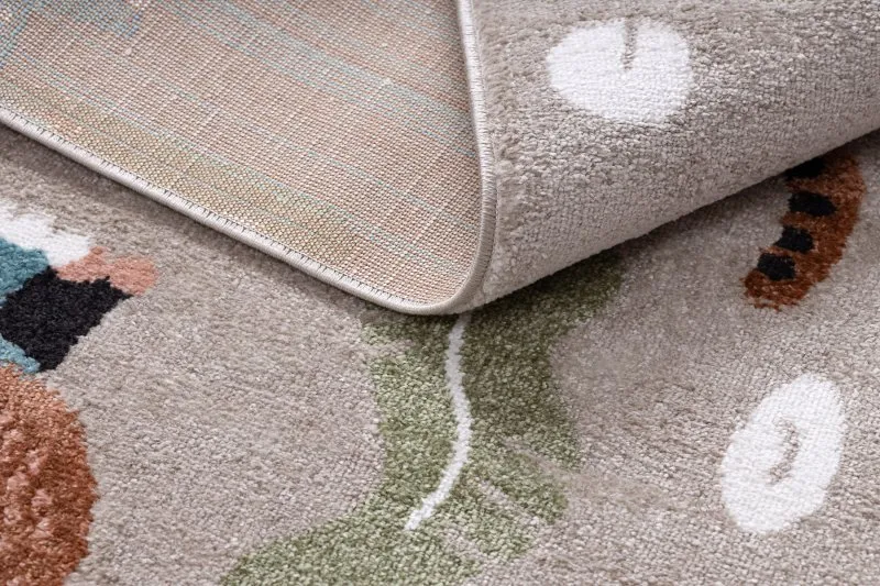 Tappeto FUN Africa per bambini, animali beige