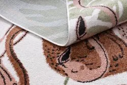 Tappeto FUN Flami per bambini fenicotteri crema