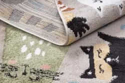 Tappeto FUN Kittens per bambini, gatti beige