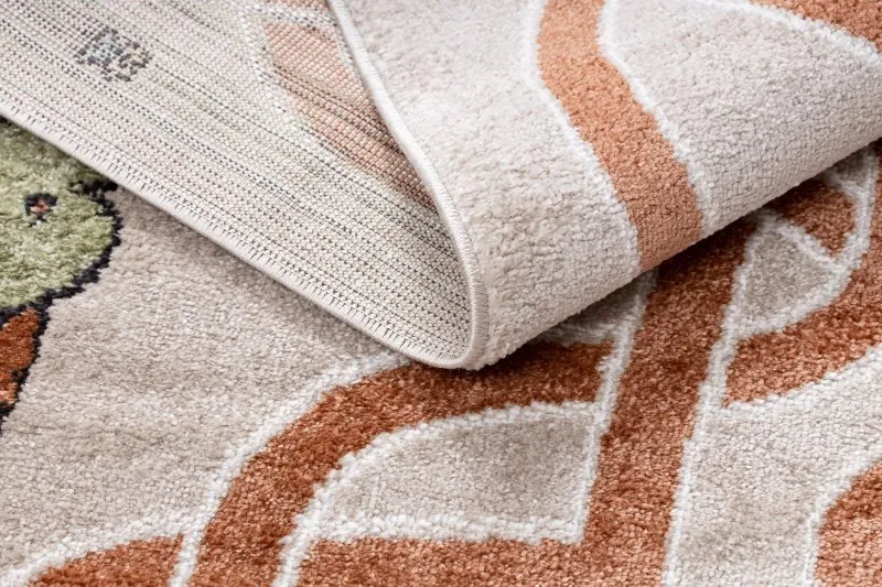 Tappeto FUN Honey per bambini, orso, api beige