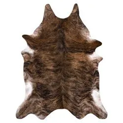 Tappeto Imitazione pelle di bovino, Mucca G5072-1 Pelle Marrone