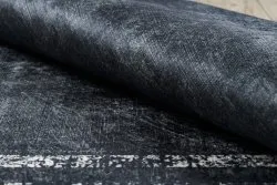 Tappeto lavabile ANDRE 1486 Telaio vintage antiscivolo - nero / bianco