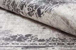 Tappeto lavabile ANDRE 1187 Ornamento, vintage antiscivolo - nero / bianco