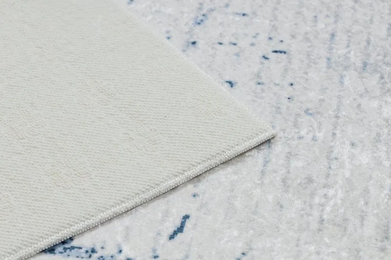 Tappeto lavabile ANDRE 1213 Greco vintage antiscivolo - bianca / blu