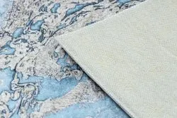 Tappeto lavabile ANDRE 2248 Marmo antiscivolo - blu