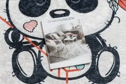Dywan do prania BAMBINO 1129 Panda dla dzieci, antypoślizgowy - krem