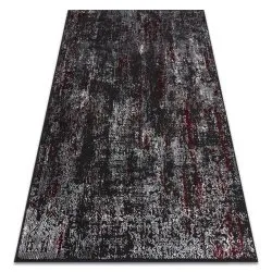 Tappeto VINCI 1524 moderno Ornamento vintage - Structural antracite / rosso