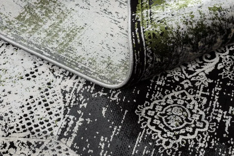 Tappeto VINCI 1516 moderno Rosone vintage - Structural avorio / verde
