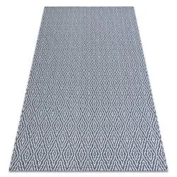 Tappeto CASA ECO SISAL BOHO Diamanti 22084 blu scuro / crema, tappeto in cotone riciclato