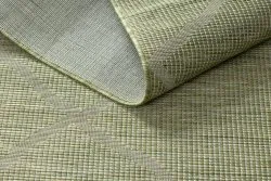 Dywan SZNURKOWY SIZAL płaskotkany PATIO 3075 romby zielony / beż