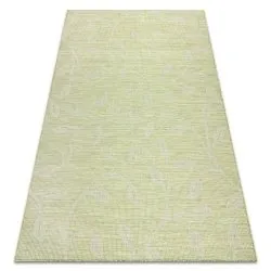 Tappeto SISAL PATIO 3045 fogliame tessuto piatto verde / beige