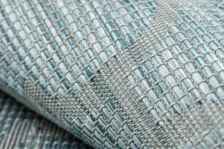 Tappeto SISAL PATIO 3069 Traliccio marocchino tessuto piatto - blu acqua