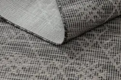 Tappeto SISAL PATIO 3077 Boho tessuto piatto - nero